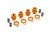 17mm Radmitnehmer mit Muttern HD orange