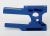 Motorhouder aluminium blauw