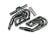 Aupuff schwarz/chrome