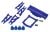 TRX67-UPG-SET-B, TRX Rustler 4x4 Upgrade Set blauw m