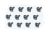 Flange Head Self Tapping screws 2.6X5mm (12pcs)