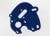Motorplaat aluminium blauw voor 550 motor