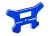 Shocktower 7075-T6 aluminium blauw front