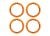 Pro Scale Beadlock Ringe Aluminium orange (4)