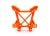 Dämpferbrücke vorne orange