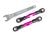 Camber trekstang 7075-T6 aluminium roze 56mm achter l/r