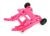 Wheeliebar gemonteerd roze