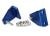 Trimlipverstelling aluminium blauw