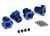 Wieldrager aluminium blauw 17mm