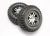 BFGoodrich T/A KM2 banden op velgen satijn/zwart voorzijde (2)