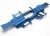 Chassis 6061 T-6 aluminium blauw 3mm
