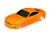 Ford Mustang oranje carrosserie met sticker