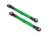 L/R toespoorstang 7075-T6 aluminium groen 87mm f/h (2)