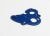 Motorplaat aluminium blauw