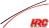 Krimpkous 2mm- rood / zwart  - 250mm elk)