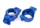 caster blocks front aluminum blue