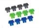 Laadstatusindicator voor batterijen (4x groen/blauw/grijs)