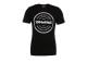 T-shirt zwart/logo wit S