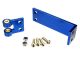 Roerhouder aluminium blauw met kogels