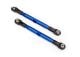 L/R toespoorstang 7075-T6 aluminium blauw 87mm f/h (2)