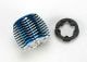 Koelkop Powertune aluminium blauw met beschermring