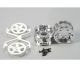 1:10 Felgen (2) Chrom/weiß 2-