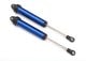 GTR shock aluminium blauw 160mm achter zonder schroefdraad (2)