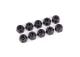 M4 moeren 4mm aluminium zwart (10)