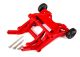 Wheeliebar rood gemonteerd