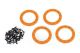 TRX8169A, Beadlock ringen Oranje (1.9') Alu (4) + Schroeven