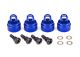 Ultra shock caps aluminium blauw (4)