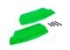 Spatlap groen l/r met schroeven