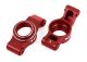 Wheel carrier for wheel axles rear l/r aluminum red