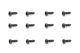 Flange Head Self Tapping screws 2.3X8mm (12pcs)