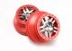 SLVR SCT 2.2/3.0 velgen mat chroom/rood voorzijde (2)