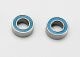 Kogellager 4x8x3mm met rubberen afdichting blauw (2)