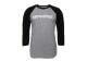 SLVR Raglan shirt met lange mouwen grijs/zwart M