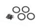Beadlock ring 1.9 aluminium zwart met schroeven (4)