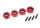 Stuurwiel 6061-T6 aluminium 12mm rood (4)