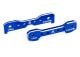 Wishbone houder 7075-T6 aluminium blauw voorzijde