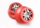 SCT 2.2/3.0 spaakvelgen chroom/rood (2)