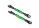 L/R valbeugels 7075-T6 aluminium groen 83mm voorzijde (2)