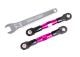 Camber trekstang 7075-T6 aluminium roze 56mm achter l/r