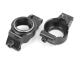 caster blocks front aluminum gray