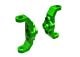 C-Hubs 6061-T6 aluminium groen l/r
