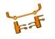 Stuurklokcranks 6061-T6 aluminium oranje