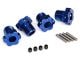 Wieldrager aluminium blauw 17mm