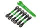 L/R toespoor- en camberstangenset aluminium groen (6)