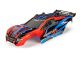 Carrosserie Rustler 4x4 rood/blauw met sticker