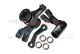 Aluminum 7075-T6 Front Steering Assembly Black for Slash 4x4